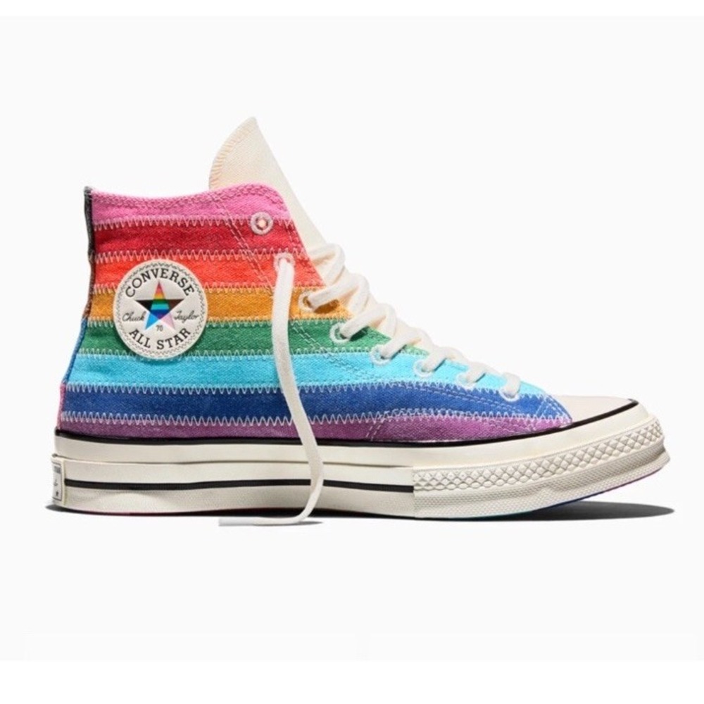CONVERSE Chuck 70 Hi A22005C Pride Sneakers Woman's Sz 8.5 Rainbow LGBTQ